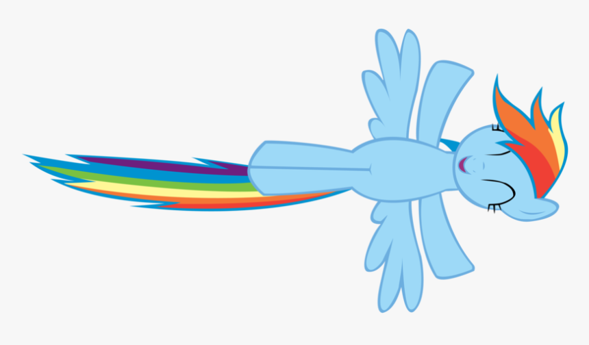 Rainbow Dash Flying Transparent Background, HD Png Download