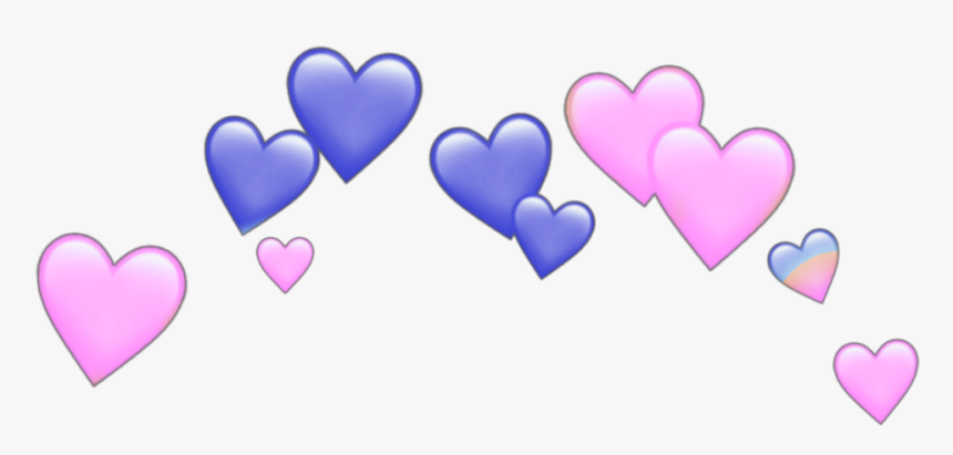 Pink Heart Crown Png, Transparent Png