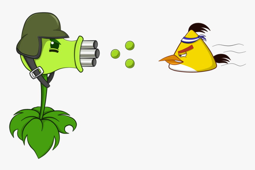 Plant Vs Bird 3 By Antixi On Clipart Library - Angry Birds Y Zombies, HD Png Download