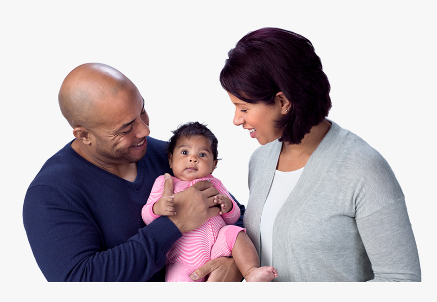 Image Of A Mother And Father With Their Baby - Baby, HD Png Download