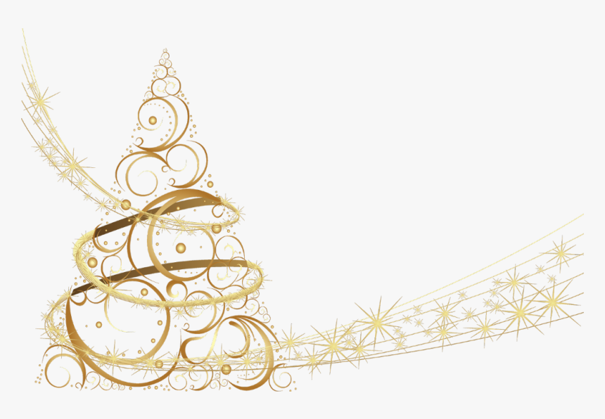 #christmastree #star #stars #gold #sparkle #spiral - Christmas Tree, HD Png Download