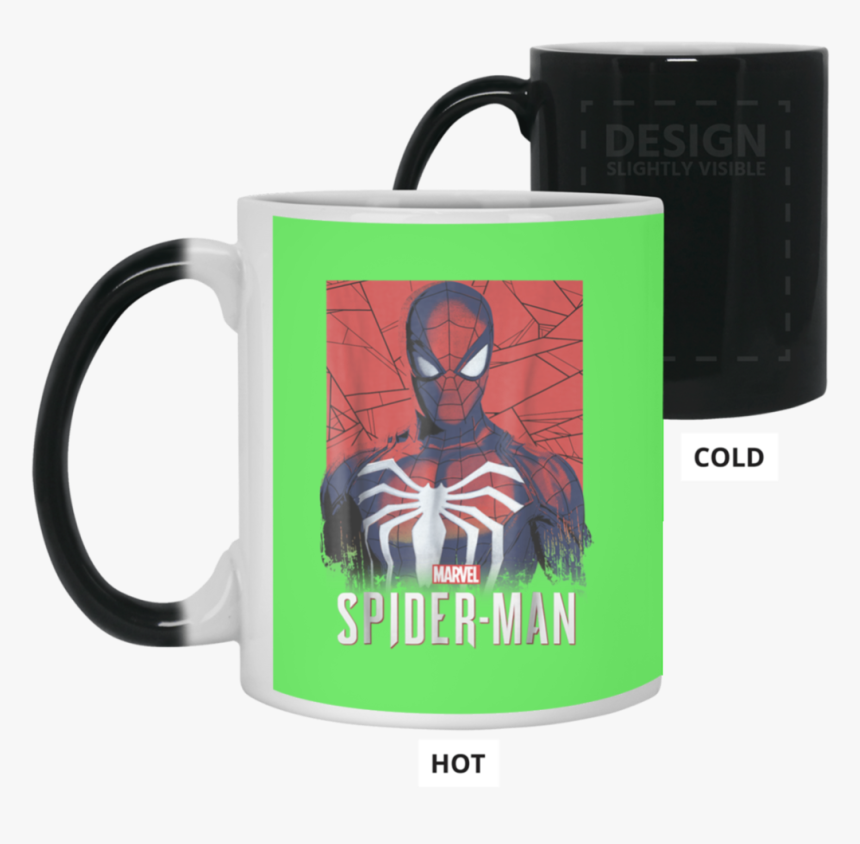 Marvel S Spider-man Game Logo Portrait Graphic Color - Mug, HD Png Download