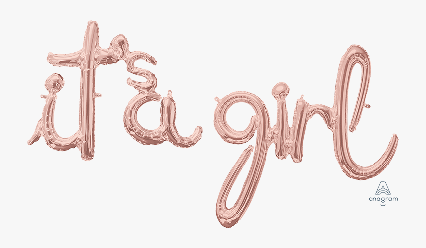 General Rose Gold Ci - Its A Girl Balloon, HD Png Download
