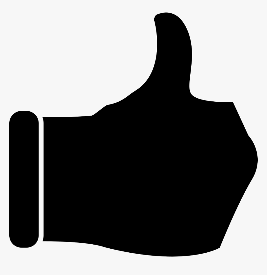 Thumb Up - Black Finger Shape Clipart, HD Png Download