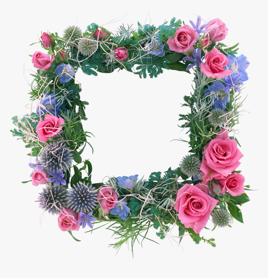 Marcos Para Fotos Facebook - Marcos Para Fotos Con Flores Hermosas, HD Png Download