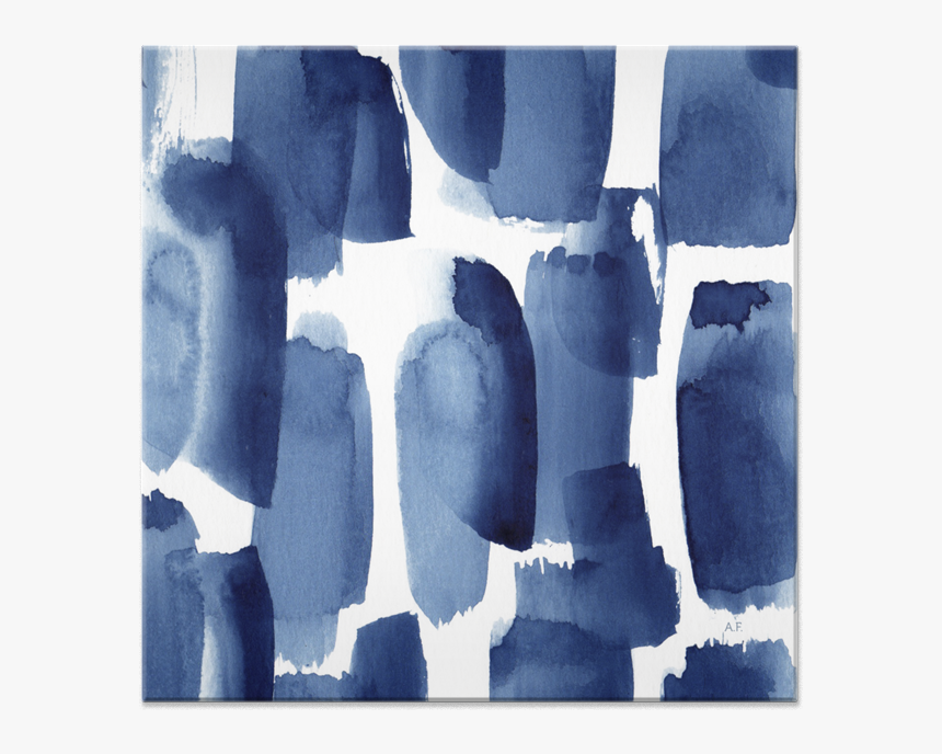 Azulejo Pinceladas Azuis De Alinne Facundona - Painting, HD Png Download