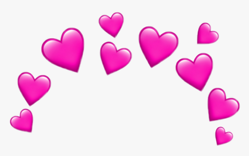 #heart #hearts #pink #iloveyou #love #pinkhearts #pinkheart - Heart Transparent Emoji Background, HD Png Download