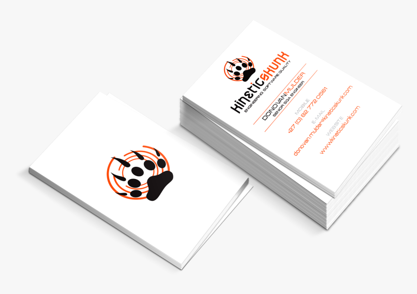 Bcard Kinetic Skunk - Fabrics Store Business Card, HD Png Download