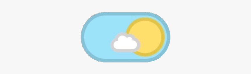 #blue #bluetheme #blueaesthetic #day #sun #cloud #cute - Circle, HD Png Download