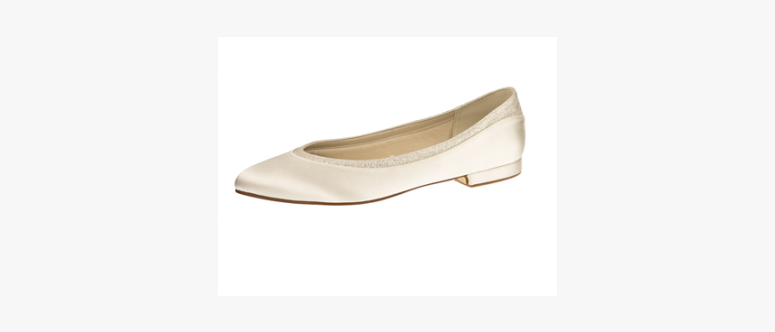 Brudesko, Model Stevie Ivory Satin/fine Glitter 
 Id - Slip-on Shoe, HD Png Download