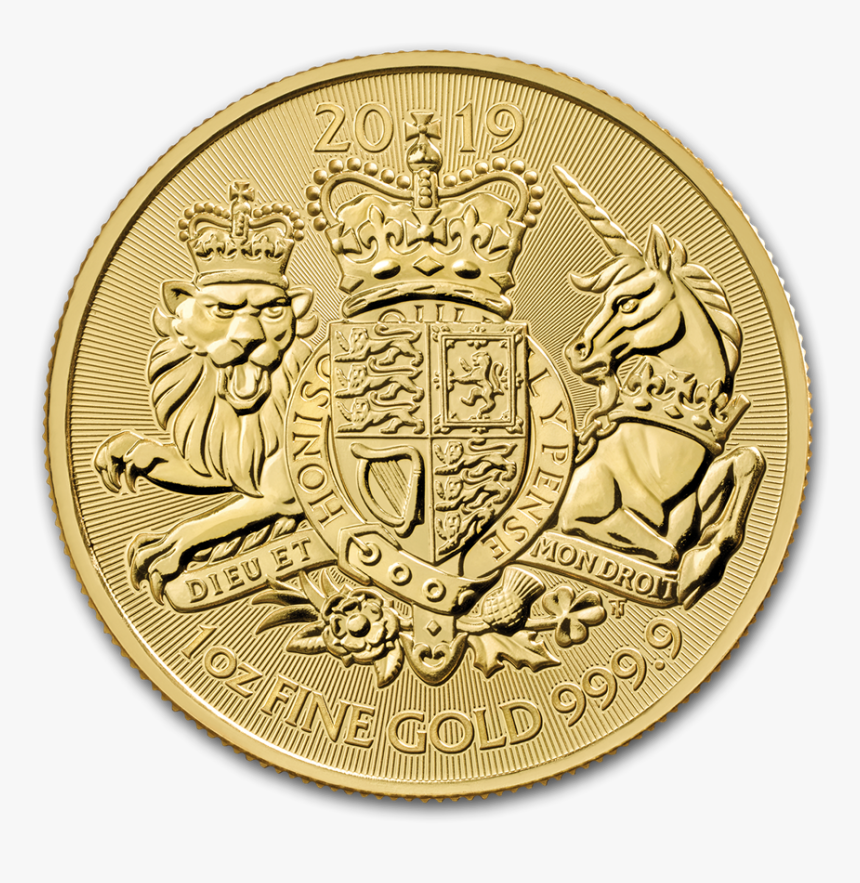 Gold Royal Arms Coin - Uk Bullion Gold Coins, HD Png Download