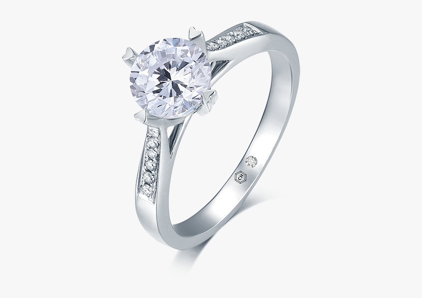 Diamond Square Solitaire Rings For Women, HD Png Download