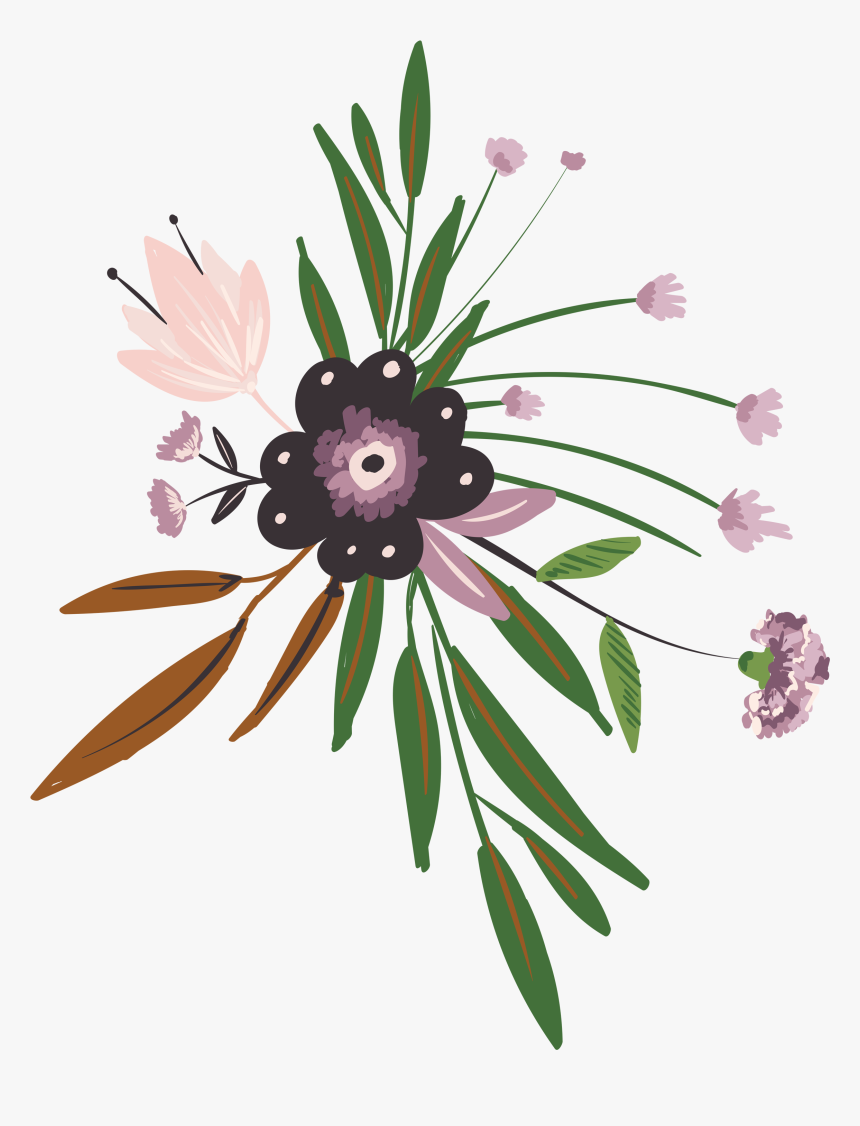 Svg Black And White Library Floral Design Flower Decoration - African Daisy, HD Png Download
