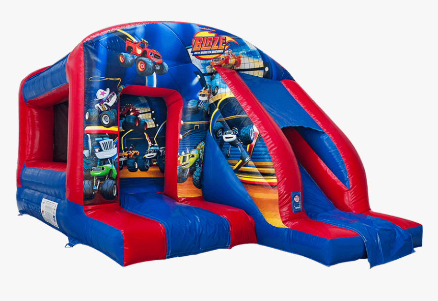 Box Jump ‘n’ Slide Combi Blaze And The Monster Machines - Inflatable, HD Png Download