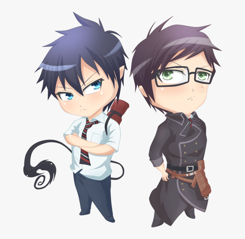 Graphic Transparent Library Ao No Rin X - Blue Exorcist Yukio And Rin Png, Png Download