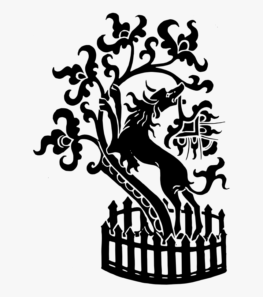 Onlinelabels Clip Art - Medieval Black Dog, HD Png Download