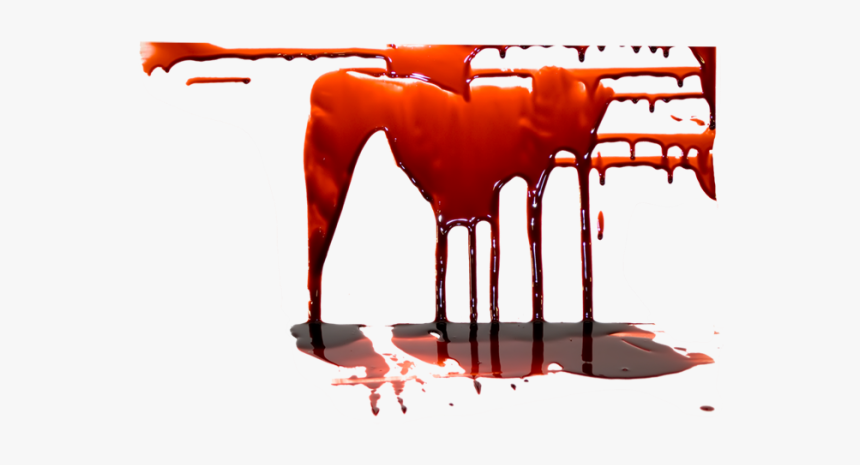 Bottom Refelected Flowing Blood Free Png Download - Photoshop Puddle Of Blood, Transparent Png
