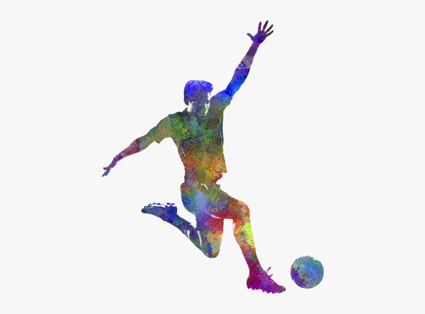 Futbolista Saltando, HD Png Download