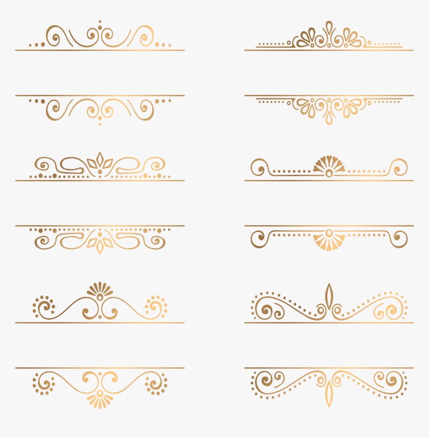 新年吉祥如意金色华丽边框 - 華麗 邊框, HD Png Download