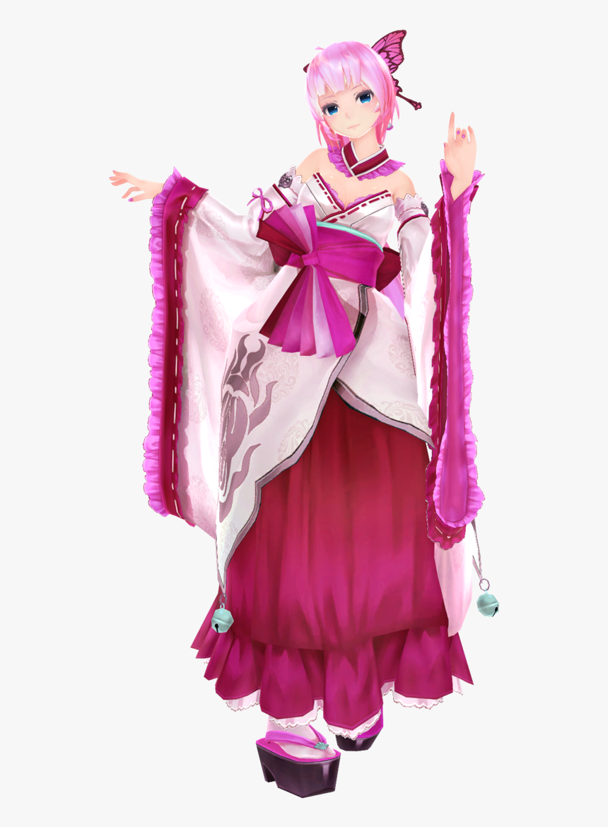 Kimono Megurine Luka Yukata, HD Png Download