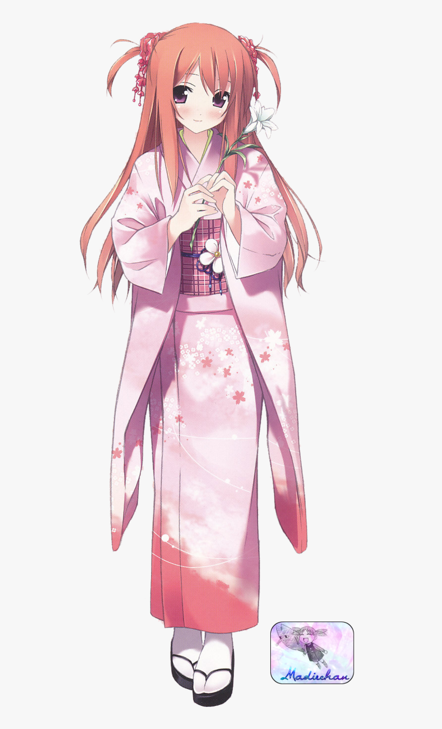 Anime Girl With Yukata, HD Png Download