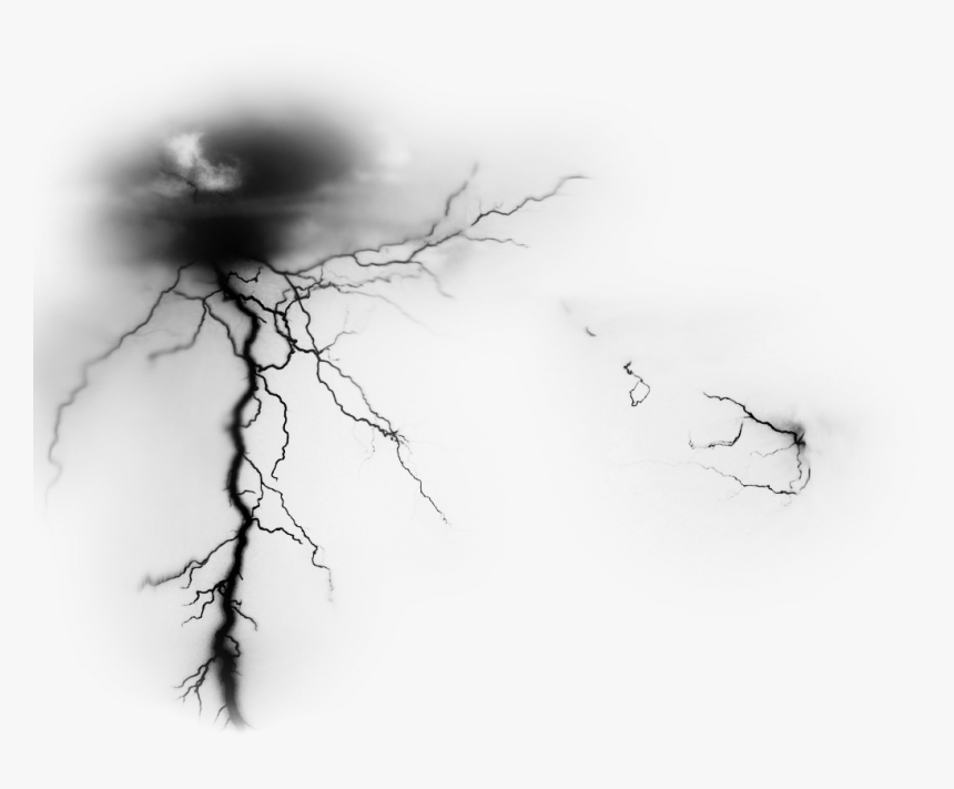 #молния #гром #черный #туча #thunder #thunderstorm - Nuage Éclair Png, Transparent Png