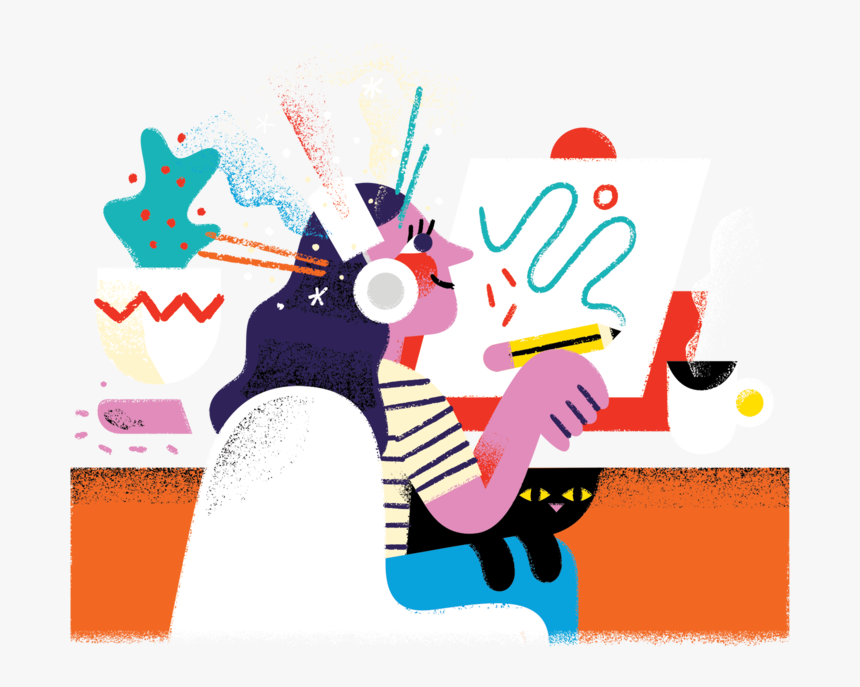 Podcast Illustration, HD Png Download