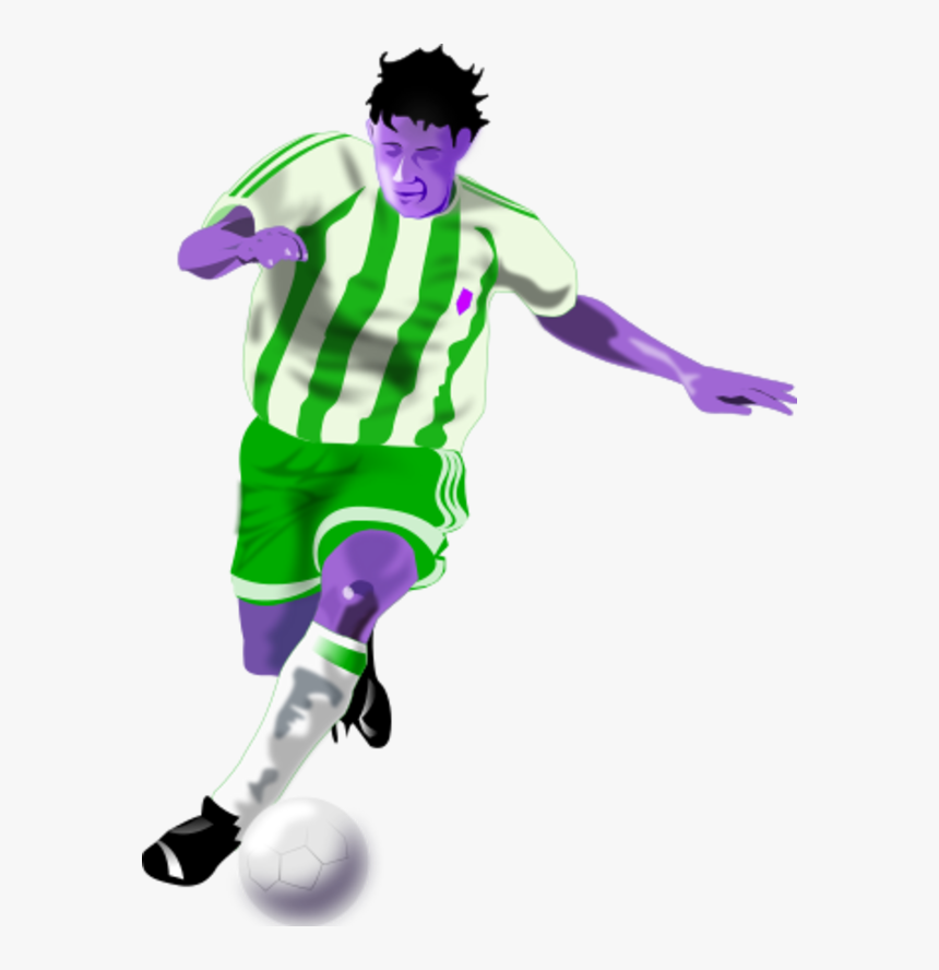 Futbolista Soccer Player - Animated Football Player Png, Transparent Png