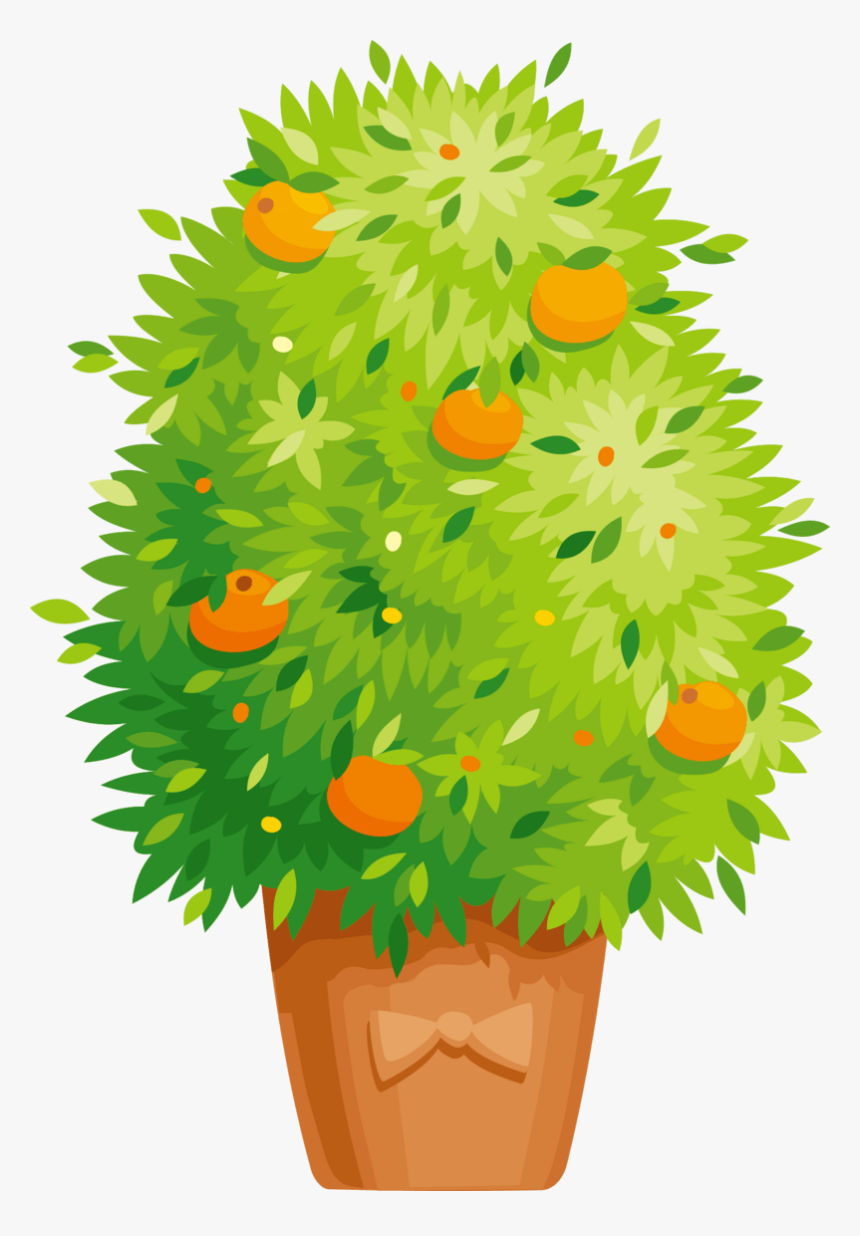 手绘柿子树png - Flowerpot, Transparent Png