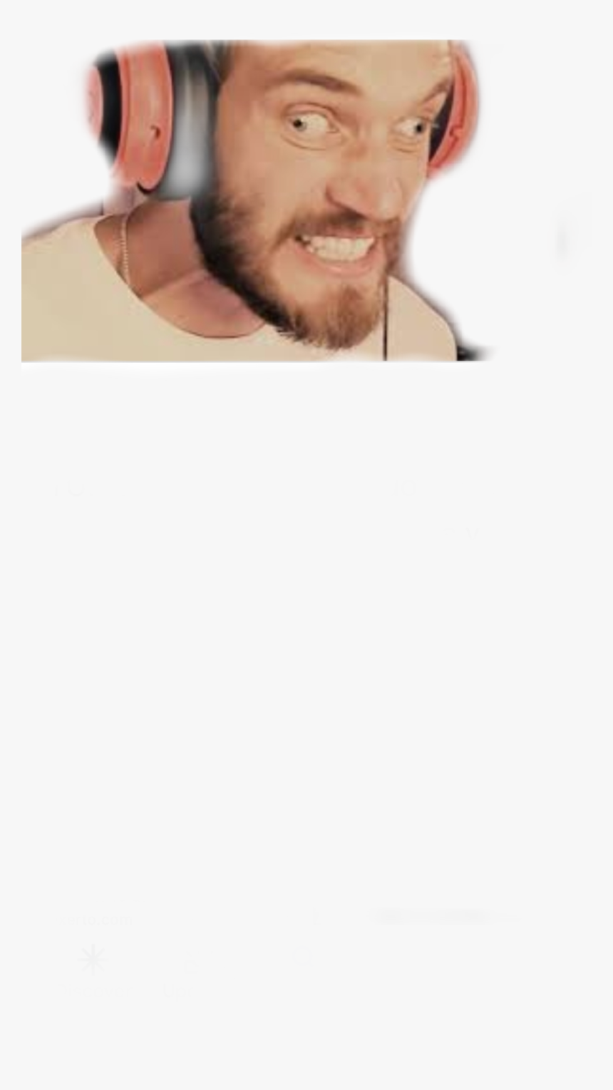 #pewdiepie #pewds #war #tseries - Headphones, HD Png Download