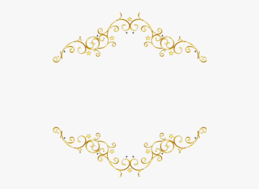 透明 邊框 圖 金色, HD Png Download