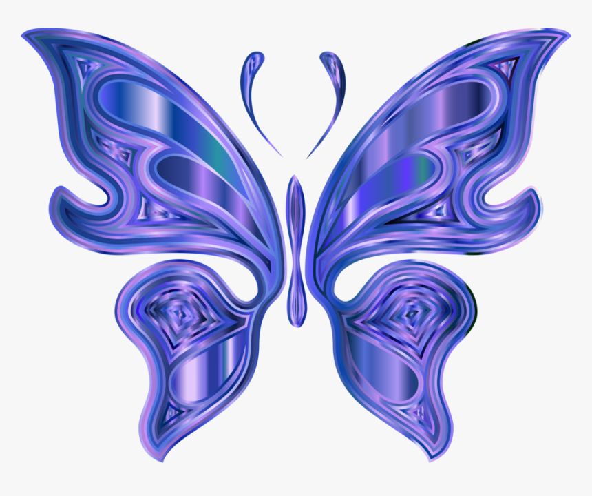 Butterfly,electric Blue,symmetry - Mariposa Prisma, HD Png Download