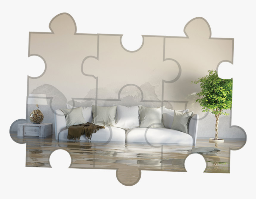 Flooded Living Room - Water Damage House, HD Png Download