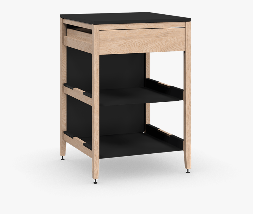 Coquo Radix White Oak Solid Wood Modular 2 Shelves - Shelf, HD Png Download