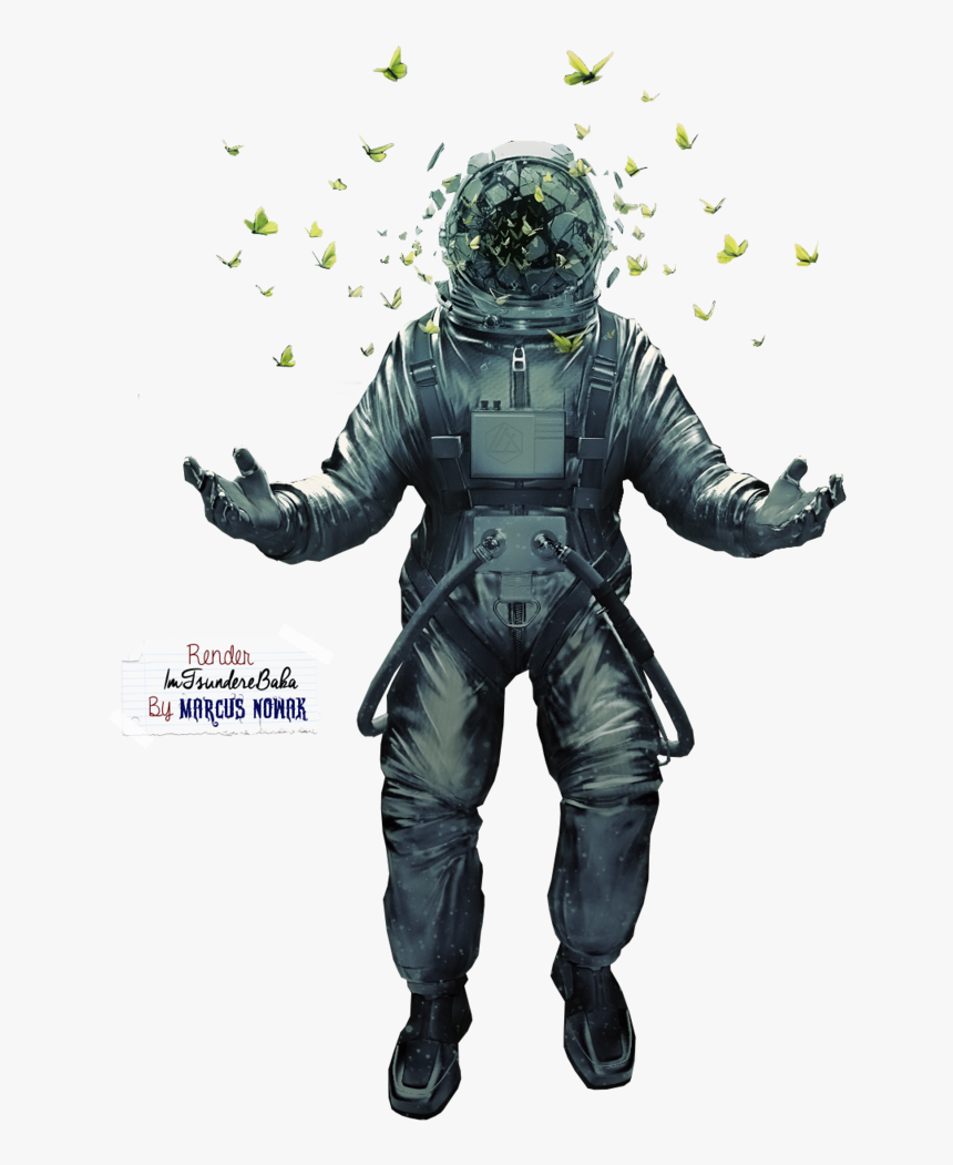 طقم - Astronaut Butterfly, HD Png Download
