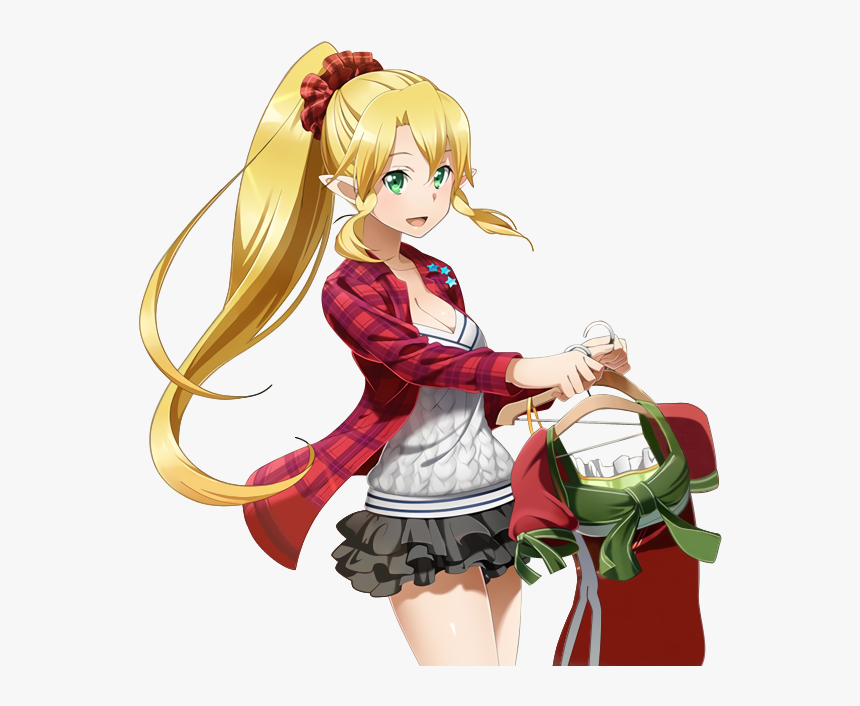 Image Download Girl D Black - Leafa, HD Png Download