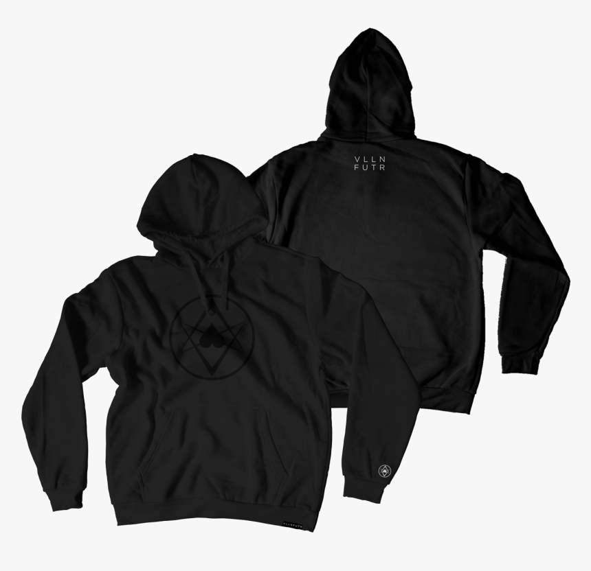 Black Logo Hoodie Black - Lil Dicky Brain Shirts, HD Png Download