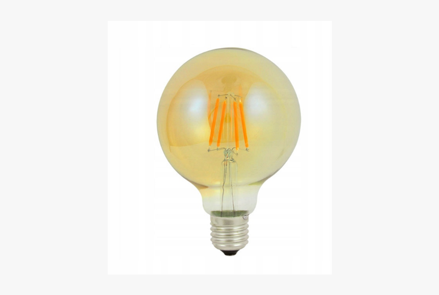 Żarówka Led E27 4w G95 Filament Retro Edison Amber - Incandescent Light Bulb, HD Png Download