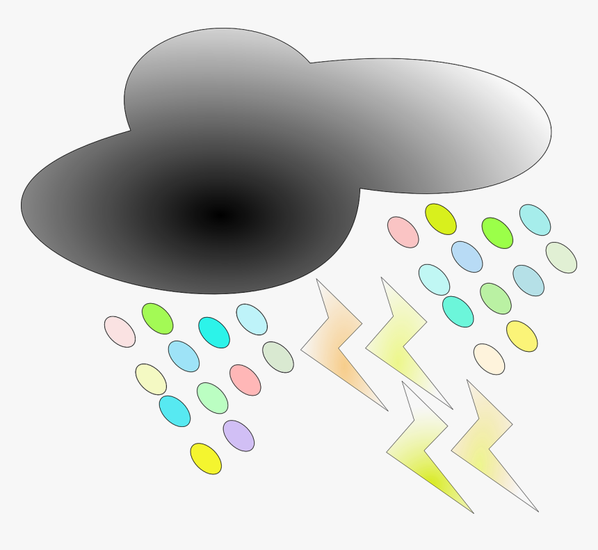 Cloud Lightning Rain Free Photo - Nuvem Relampago Png, Transparent Png