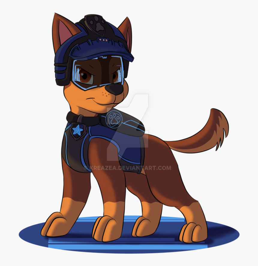 Paw Patrol Chase Clipart Picture Black And White Library - Paw Patrol Gif Chase, HD Png Download