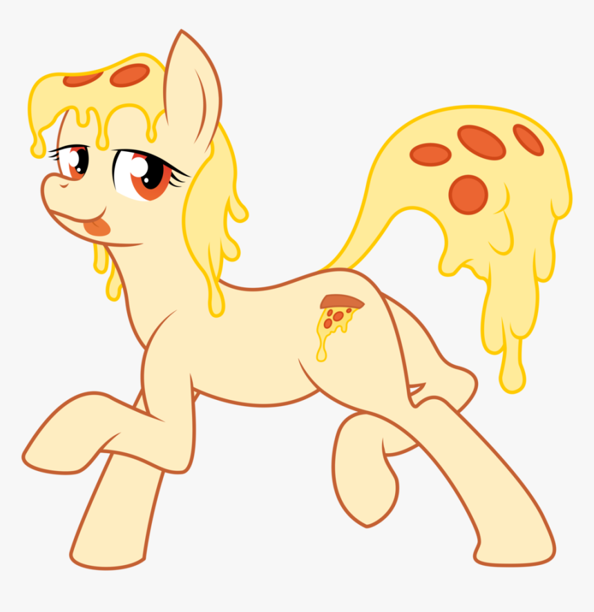 Pizza Pony Rainbow Dash Pinkie Pie Mammal Horse Like - My Little Pony And Pizza, HD Png Download