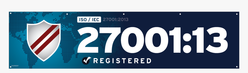 Iso 27001 2013 Banner - Graphic Design, HD Png Download