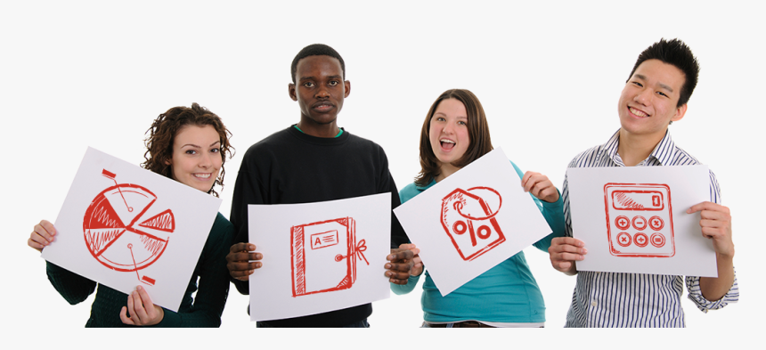 Students Holding Signs - Convivir Con La Sociedad, HD Png Download