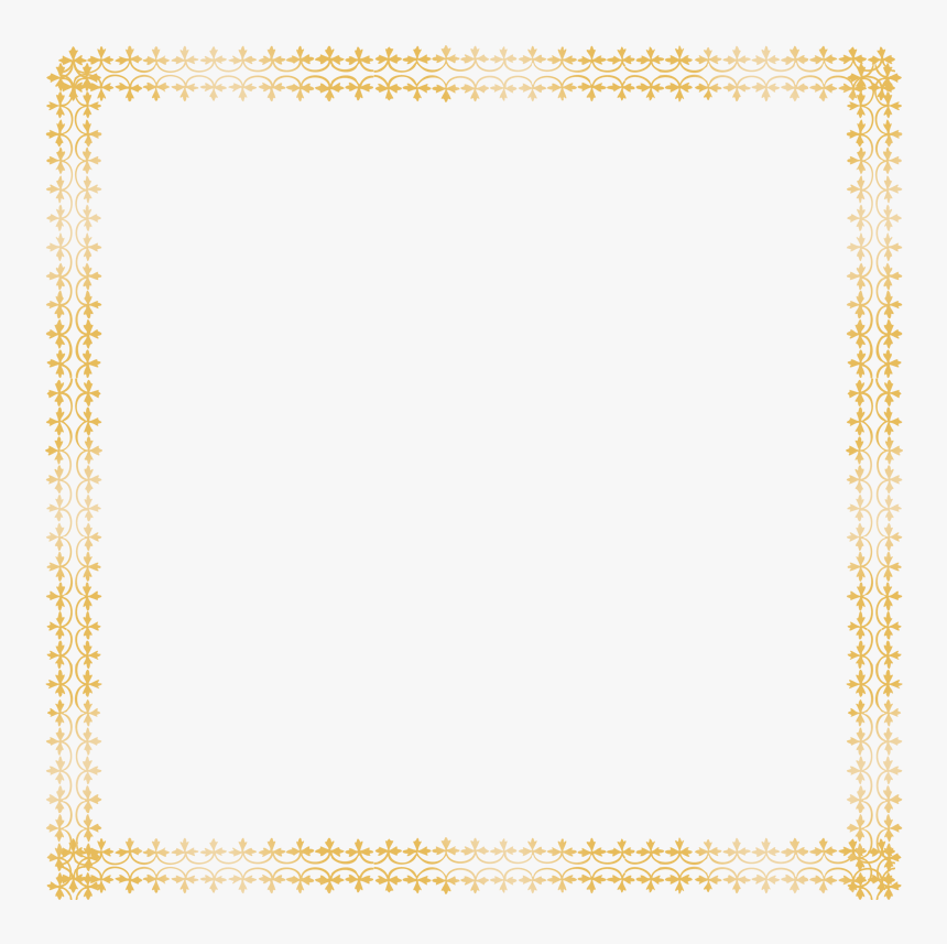 Golden Border Frame Png, Transparent Png