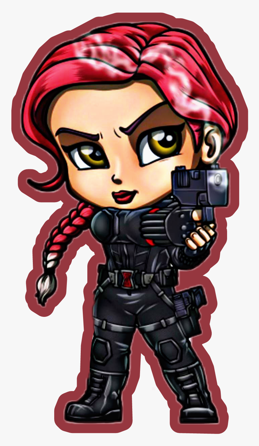 Black Widow Sticker Fan Art By Lordmesa-art - Lord Mesa Marvel Black Widow, HD Png Download
