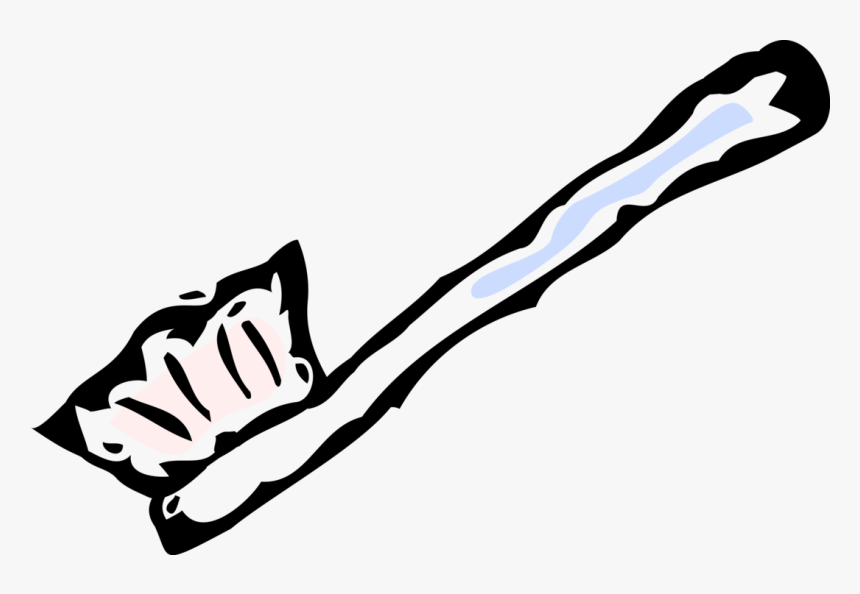 Vector Illustration Of Oral Hygiene Toothbrush For - Hand, HD Png Download