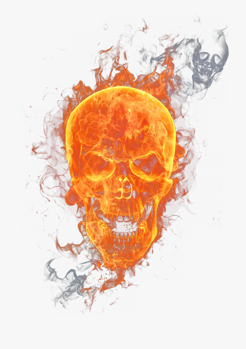Fire Skull Png Hd, Transparent Png