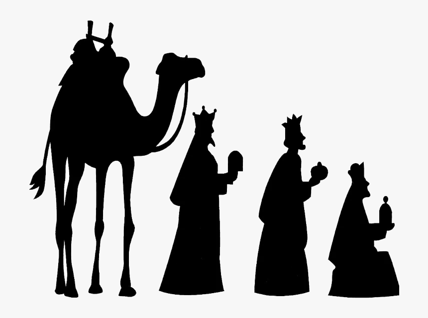 Nativity Silhouette Wise Men, HD Png Download