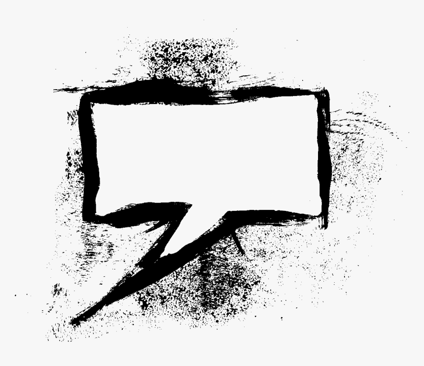 Grunge Speech Bubble, HD Png Download