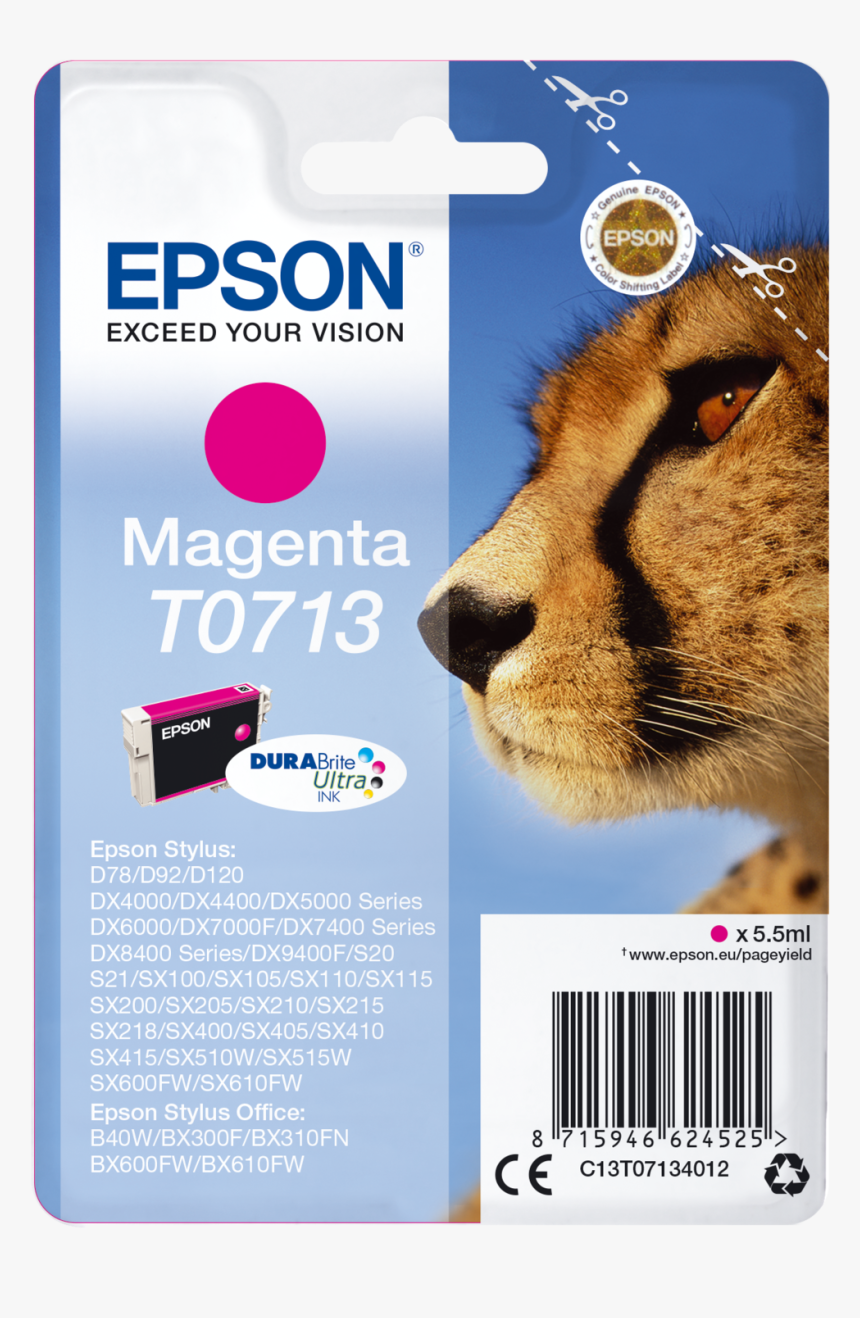 Epson T0714, HD Png Download